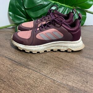 Adidas Burgundy and Pink Sneakers